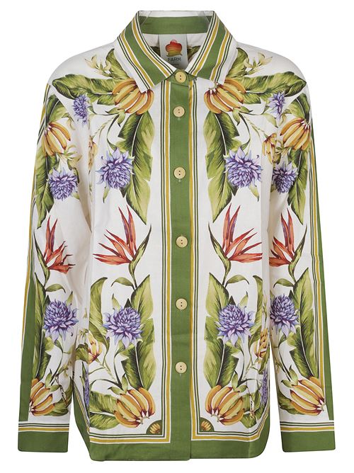Tropical Scarf Sand Shirt FARM RIO | 349085TROPICALSCARFSAND26100